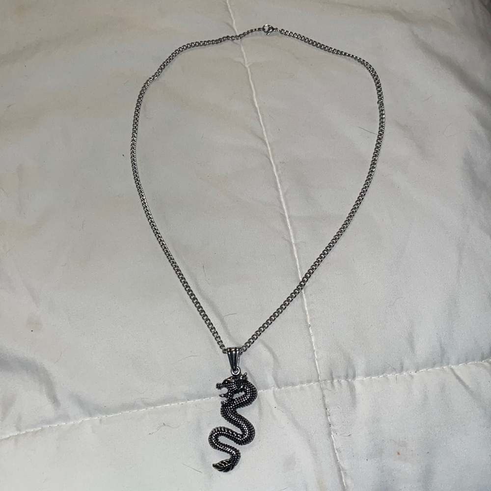 mens dragon necklace
